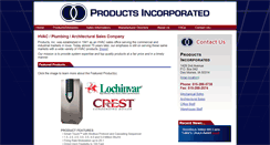 Desktop Screenshot of products-inc.com